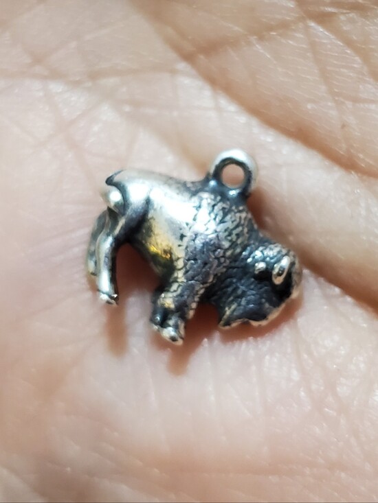James Avery Jewelry - Great price! James Avery Retired Buffalo Charm .925 STER w/Bag & Box GUC!